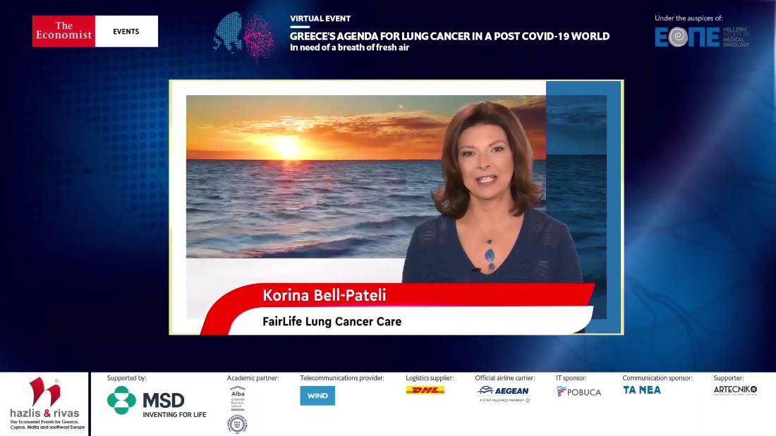 Κορίνα Πατέλη-Bell: «Πλέον υπάρχει το κατάλληλο έδαφος για να ανοίξουμε μια ουσιαστική συζήτηση για τον καρκίνο του πνεύμονα στην Ελλάδα»
