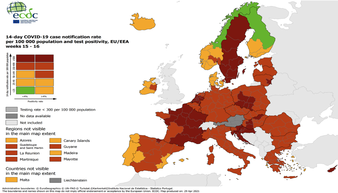 Πάνω από 50 εκατ. τα κρούσματα του κορονοϊού στην Ευρώπη